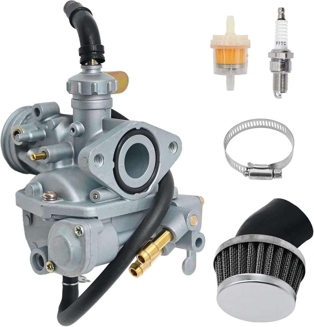 CT70 Carburetor Carb Kit Replacement for Honda Replacement for Honda CT90 K2 K3 K4 1970-1979 CT70 Trail 70 K0 K1 K2 K3 1969-1977 with Spark Plug Air filter
