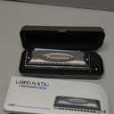 East top Harmonica, Forerunner Chromatic Harmonica C Key 12-Hole 48 Tones Mouth Organ Key of C for Adults, Beginners and Students (gray)