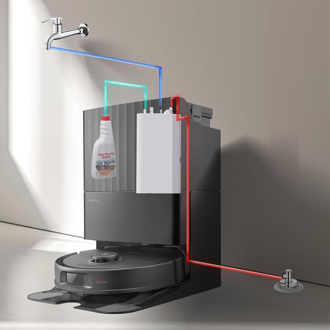 Auto Water Kit for Robot Vacuum,Automatic Water Filling, Automatic Sewage Discharge, Automatic add Cleaning Solution,for Roborock Water Change Module,for dreame Accessories
