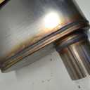 Universal 409 Stainless Muffler Straight-Through Performance Muffler Exhaust, offset in | offset out (2.5")