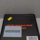 LOLYKITCH Tri-Ply Stainless Steel Frying Pan Set, 3-Piece (8+10+12 Inch) Stainless Steel Cookware, Induction Compatible Skillets for All Stovetops, Dishwasher Safe Pans