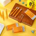 2 x Spakon 24 Pack Inspirational Golf Pencils Mini Half Pencils Bulk with Eraser from Teacher Rainbow Colorful Pencil for Kid Motivational Sharpened Pencil Classroom Gifts (Yellow)