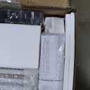 SmartStandard 36 x 80 inch White Sliding MDF Barn Door with 6.6FT Black Sliding Door Hardware Kit & Handle, Pre-Drilled Ready to Assemble, Waterproof PVC Coating, H-Frame