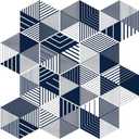LaCheery 12"x12" Hexagon Peel and Stick Backsplash Blue and White Kitchen Backsplash Tiles Peel and Stick Tile Back Splash for Kitchen Bathroom Wall Tile Stickers Triangle Diamond Back Splash 4 PCS