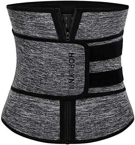 HOPLYNN Neoprene Sweat Waist Trainer Corset Trimmer Shaper Belt for Women, Medium
