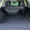 Meginc SUV Cargo Liner for Dogs,100% Waterproof Pet Trunk Car Seat Cover Mat with Bumper Flap Protector,Dog Protect Auto Carpet, Heavy Durable Pet Car Seat Protector for SUV CRV RAV4 Q5 CX5