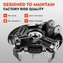 Rear Left Steering Knuckle & Wheel Bearing Hub Assembly for 2002 2003 2004 2005 Ford Explorer Mercury Mountaineer, 698-013 698013 516008 GRW259 LK001, Driver Side, w/5-Lug, Without Traction Control