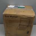 Silonn Ice Makers Countertop, 44lbs Per Day, 2 Ways to Add Water, Auto Self-Cleaning, Stainless Steel Ice Machine for Home Office Bar Party