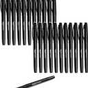 Amazon Basics Felt Tip Marker Pens, Black, Smooth Writing, for Writing, Drawing, Journaling and Note Taking, 24-Pack