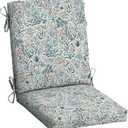 Arden Outdoor Dining Chair Cushion, 20 in x 44 in (Seat: 20x20, Back: 20x24), Weather-Proof, Rain-Proof, Fade Resistant Patio Cushion for Patio, Dining, or Rocking Chairs Pistachio Botanical (1 Pack)