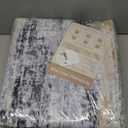 5x7 Area Rugs Washable Rug: Modern Abstract Living Room Rug Soft Anti-Skid Thin Carpet Indoor Floor Non-Shedding Carpets for Bedroom Dining Room Farmhouse Nursery Home Office Black Grey Gold