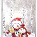 Cute Christmas Snowman Phone Case Compatible with iPhone 15 PlusChristmas Snowman Dog Gift Cool Teen Girl Unique Soft TPU Bumper Cover Case for iPhone 15 Plus