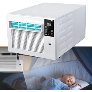 Portable Mini AC with Dehumidifier Function, Mosquito Net Compatibility, Low Power Consumption Design for Rental Homes/Dormitories,Airconditioning