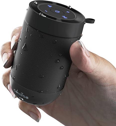 Bluetooth Speaker, Portable Bluetooth Speakers with Wireless Stereo Pairing, Built in Mic, 360° HD Sound,IP65 Waterproof Speaker,Support TF Card, for Home/Party/Outdoor/Beach, Gift For Men/WomenBlack