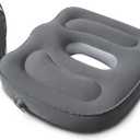 Sondor Travel Cushion,Air Seat Cushion,Evolution Cushion Portable & Lightweight Inflatable Seat Cushion - Ideal for Airplane Chairs, School Bleachers, Stadium Seats, and Wheelchairs (Gray)