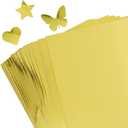 30 Sheets Metallic Gold Cardstock Paper - A4 Size (250gsm), Mirror Finish Gold Foil Board for Crafting, Invitations, and Decorations - Die Cut and Plotter Compatible