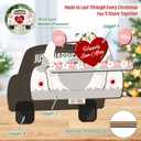 2 x Wedding Gifts for Couples 2025, First Christmas Married Ornament 2025 - Just Married Wooden Ornament - Mr and Mrs Bridal Shower Gifts for Bride Newlyweds, Wedding Gift for Christmas Decorations