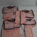 8 Set Packing Cubes for Travel Essentials, Pink Suitcase Organizer Bags in 4 Sizes, Carry-On Luggage Accessories with Large Laundry & Hanging Toiletry Bag, Must-Have for Airplane, Road Trip