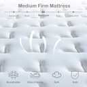 14 Inch King Size Mattress in a Box, Hybrid Cooling Gel Memory Foam & Pocketed Coils, Medium Firm, CertiPUR-US Certified, Pressure Relief, Motion Isolation