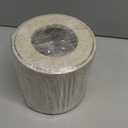 Marble Kitchen Trash Can with Lid 6 Inch Travertine Small Garbage Can for Home, Office, Bedroom Accessories and Room Decor Organizer, Waste Bin