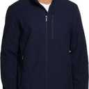 Weatherproof Men's Softshell Jacket Wind & Water Resistant Breathable, Lightweight Outdoor Coat (L)