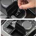 Center Console Organizer for BMW X3 iX3 X4 iX4 M3 2019-2024 Car Hidden Storage Box,BMW X3 X4 M2 M3 i3 328i 330i M4 i4 Accessories ABS Center Console Organizer Storage Box