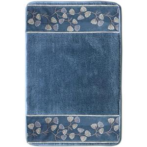 Popular Bath Capri, Bath Rug, Slate Blue