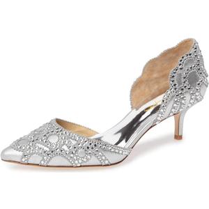 XYD Women's Pumps, Elegant Pointed Toe, D'Orsay Kitten Low Heels, Rhinestone Studs, Slip-On Satin Shoes for Wedding (10) XYD Women's Pumps, Elegant Pointed Toe, D'Orsay Kitten Low Heels, Rhinestone Studs, Slip-On Satin Shoes for Wedding (10)