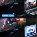 VGA to HDMI Adapter with Audio, Uni-Direction VGA (Source) to HDMI (TV/Monitor), Active VG A in HDM I Convertor Male to Female 1080P Video Dongle for Laptop,Computer,Projector