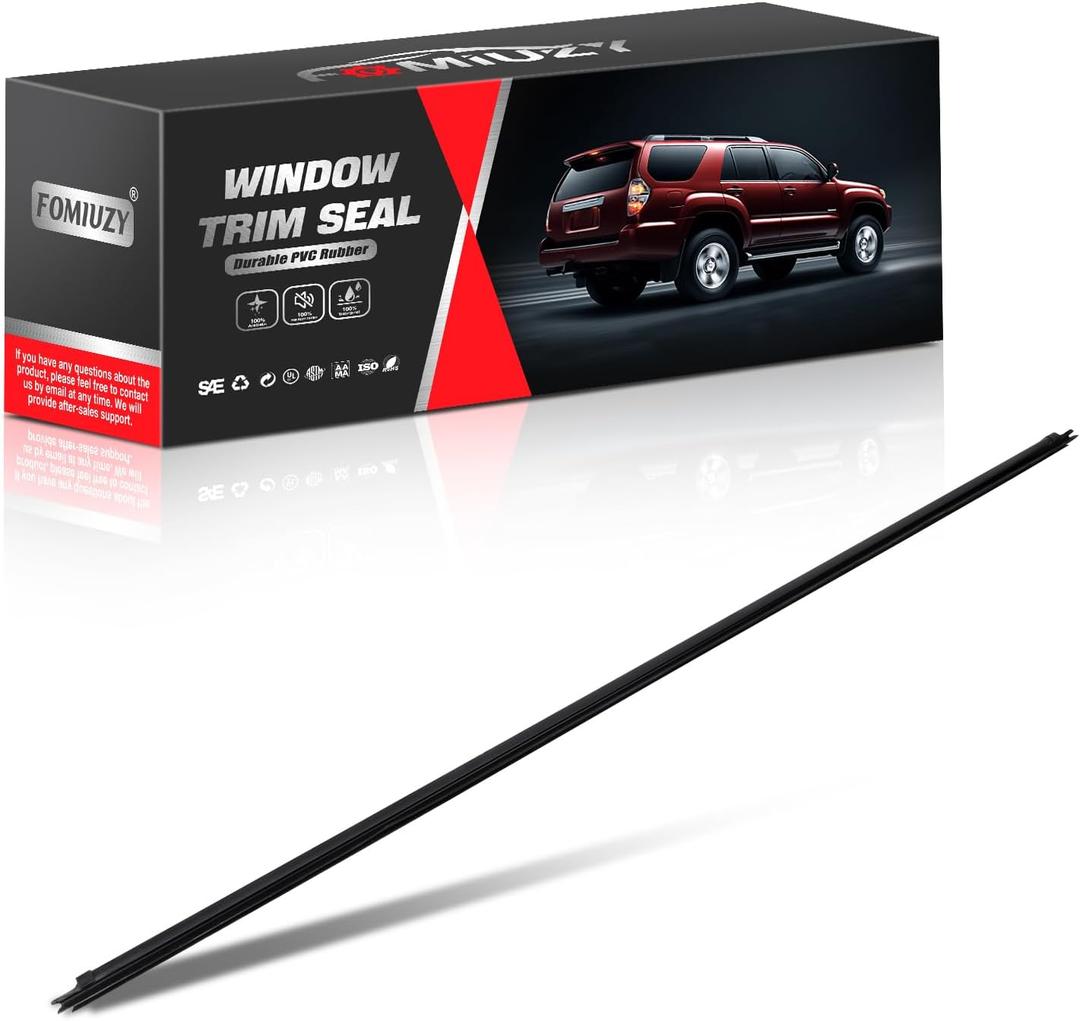 Rear Tailgate Liftgate Trunk Hatch Car Outer Door Window Moulding Sweep Felt Trim Seal Weather Stripping Compatible with Toyota 4Runner 2003-2009 Replace 68290-35031
