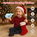 2 x Bath Toys, Light Up Dolphin Baby Bath Toys for Babies 6-12 12-18 Months, Rechargeable Sprinkler Musical Toys, Easter Basket Stuffers Bathtub Toys for Toddlers 1-3 2-4 Boys Girls Infant Kids- Blue