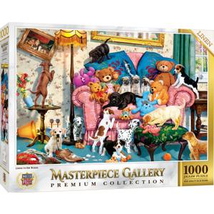 MasterPieces 1000 Piece Jigsaw Puzzle for Adults, Family, or Youth - Loose in The House - 26.75"x19.25" - Cartoon Pattern, Team Colors, Made of Recycled Material