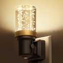 DORESshop LED Night Lights Plug into Wall, Modern Decorative Design Nightlights Plug in, Adjustable Brightness, Dimmable Night Light, Perfect for Adults' Bedroom, Hallway, Bathroom,Warm White (1 Count (Pack of 1))