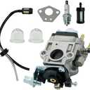 Carburetor Kit Fit For 50cc, 49cc, 47cc, 43cc Scooter, Dirt Mini Pocket Bike, Motorcycle 2-Stroke Engine, 15mm Replacement Carburetor, Compatible With 49cc Motorcycle, Pocket Bike, Gas Scooter, And Go-Kart Engines