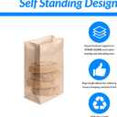 Reli. Brown Paper Bags | 500 Count | Paper Lunch Bags Ideal for Small Lunches and Crafts | Perfect for Sandwiches and Snacks