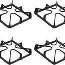 Premium WB31K10034 Gas Range Surface Burner Grates Replacement Parts For GE Stove Parts General Electric Cooktop Parts Cast Iron Gas Stove Rack, Top Burner Rack Sets 4Pack