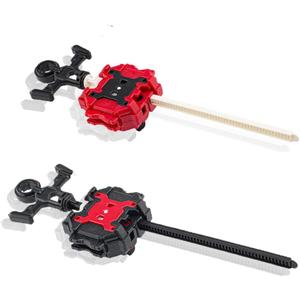 COCOFOX 2 Pack Burst Launchers, Right/Left-Spin Launcher, Gyro Launcher (Black+Red)