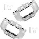2 x cciyu 185019 185018 Front Left & Right Disc Brake Calipers Assembly Set Without Bracket For Hummer For H3 2006-2010,For Hummer For H3T 2009-2010