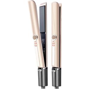 Hair Straightener Flat Iron, 2 in 1 Professional Hair Straightener and Curling Iron, 230-450 1 Inch, Suitable for All Personal Professional Salon Hairstyles, Gift for Girls Women