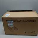 Under Desk Elliptical Machine, Electric Elliptical Leg Exerciser for Seniors with 12 Adjustable, Portable Quiet Elliptical Exercise Machine, Seated Pedal Exerciser with Remote Control (Orange)