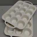 Vinino 4Pack Silicone Muffin Pan for Baking with Metal Reinforced Frame, 12 Cup Regular Size Cupcake Pan, BPA Free Silicone Muffin Tray, Cupcake Baking Pan Bite Molds for Oven Dishwasher Safe