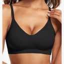 Vertvie Womens Seamless Bra No Underwire Comfort Push Up Bras Buttery Soft Wireless Bralette Full Coverage Sport Everyday Bra, M