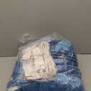 RALYSUN Electric Blanket Twin Size 62" x 84", Thickened Flannel and Sherpa Heated Blanket,10 Hours Timer Auto-Off,5 Heating Levels, Machine Washable, Lake Blue&White