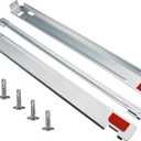 KSTK1 27-inch Washer Dryer Stacking Kit Replacement for LG Laundry Washer and Dryer - Solid Metal with Chrome Coated