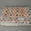 Mora Pets Dog Crate Pad - Ultra Soft Pet Bed With Cute Star Print, Washable Mat for Large Medium Small Dogs, Reversible Fleece Kennel Liner, Cat Bed 21 x 12 Inch Brown