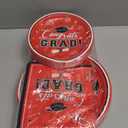Graduation Plates and Napkins 2025 Grad Party Supplies, Class of 2025 Congrats Grad Disposable Paper Plates Cocktail Napkins Set for 2025 Red Black Graduation Party Decorations Sets, Serve 50