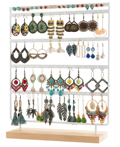 Dhmkfly Earring Stand Holder, White