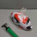 Soccer Ball Size 3 4 5 Soft Leather Anti Explosion Practice Training Boys Girls Adults with Pump Needle Size 4, Color Red