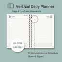 POPRUN Daily Planner 2026-2027 One Page Per Day, Calendar Book 6" x 8.5"