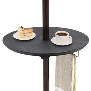 Sundale Outdoor Adjustable Umbrella Table, 20'' Portable Round Umbrella Table Tray for 1.5ft Patio Umbrella Pole, 20-in
